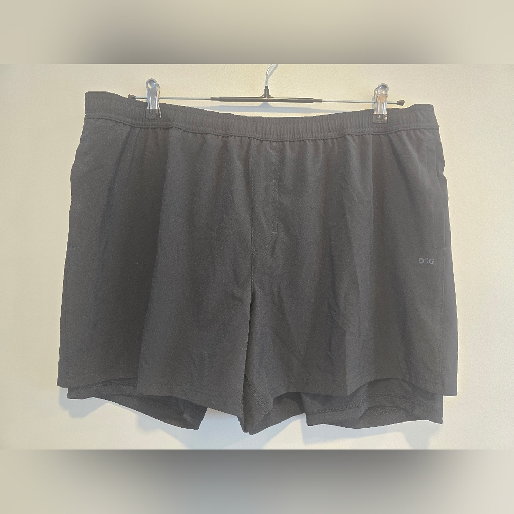 Black DSG 2 In 1 Agility Shorts Size Xxl Nwt